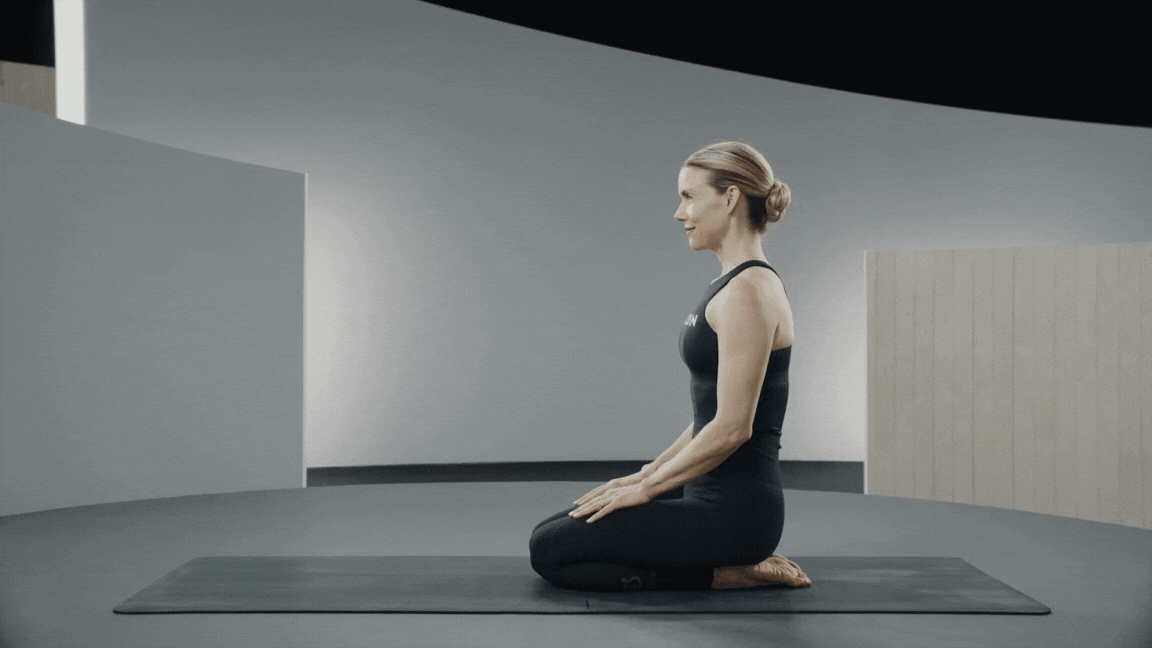 Child S Pose GIF The Output By Peloton